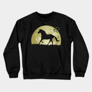 Horse And Moon Crewneck Sweatshirt